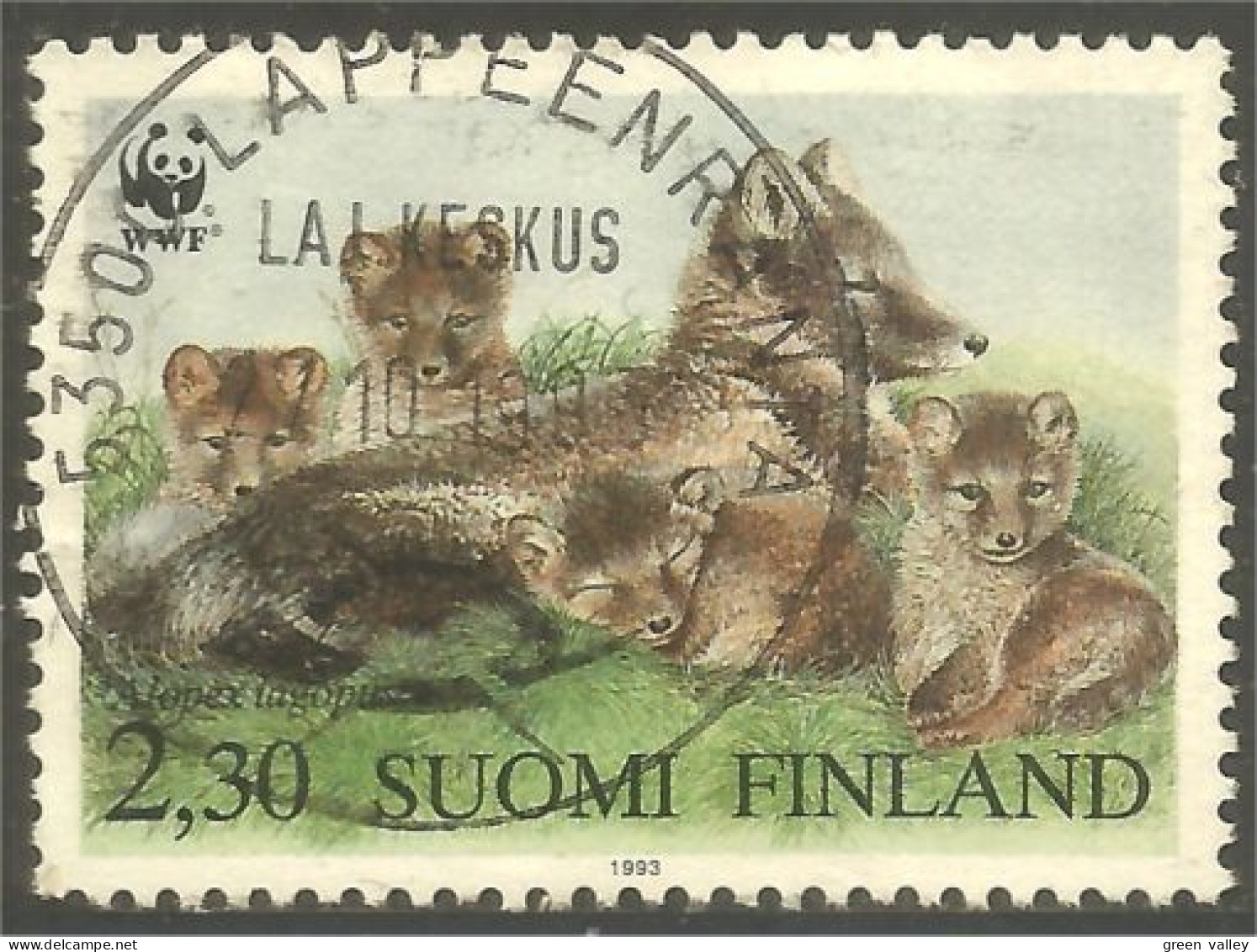 396 Finland 1993 LAPPEENRANTA Renard Fox Fuchs Vos Zorro Volpe Raposa (FIN-188a) - Gebraucht