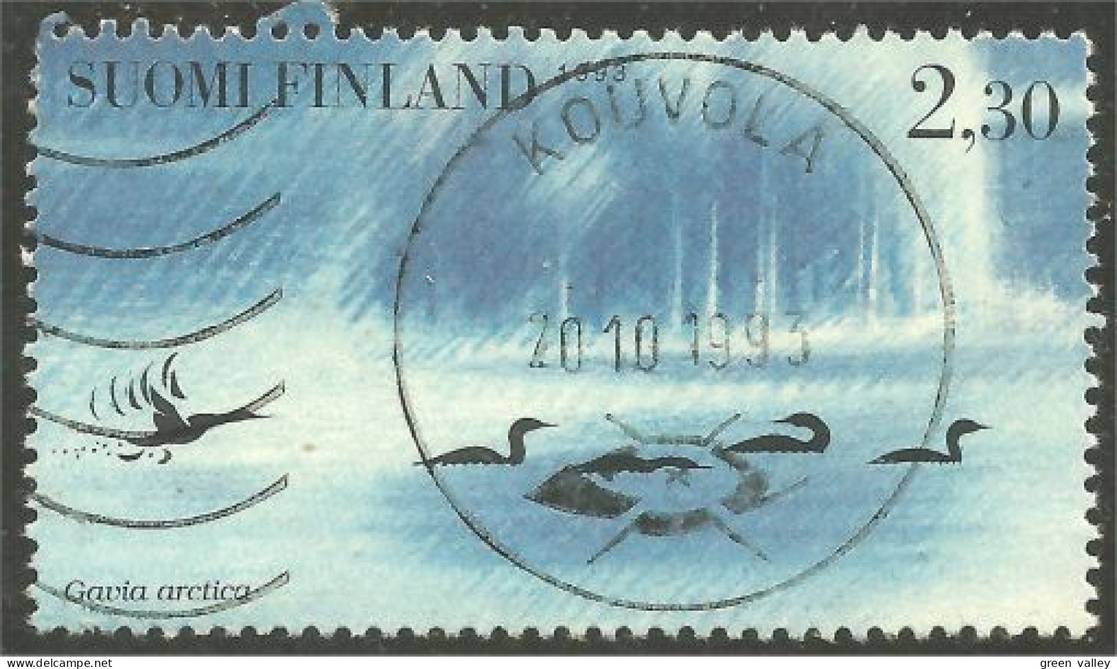 396 Finland 1993 Oiseau Bird KOUVOLA Canard Duck Ente Anatra Pato Eend (FIN-183c) - Oblitérés