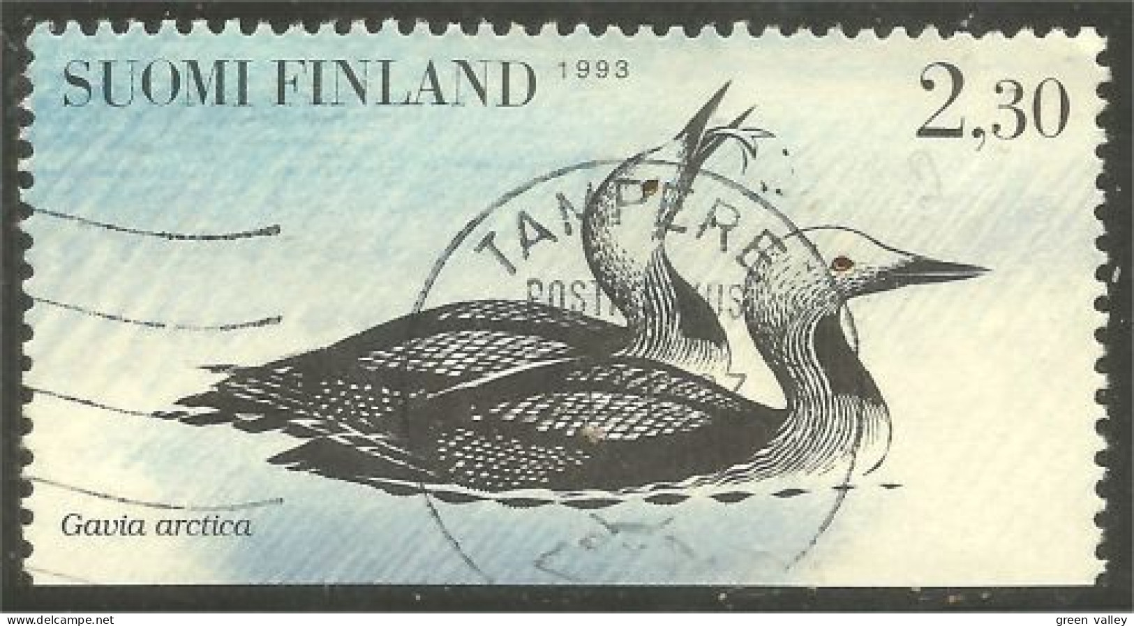 396 Finland 1993 Oiseau Bird PAMPERE Canard Duck Ente Anatra Pato Eend (FIN-182d) - Used Stamps