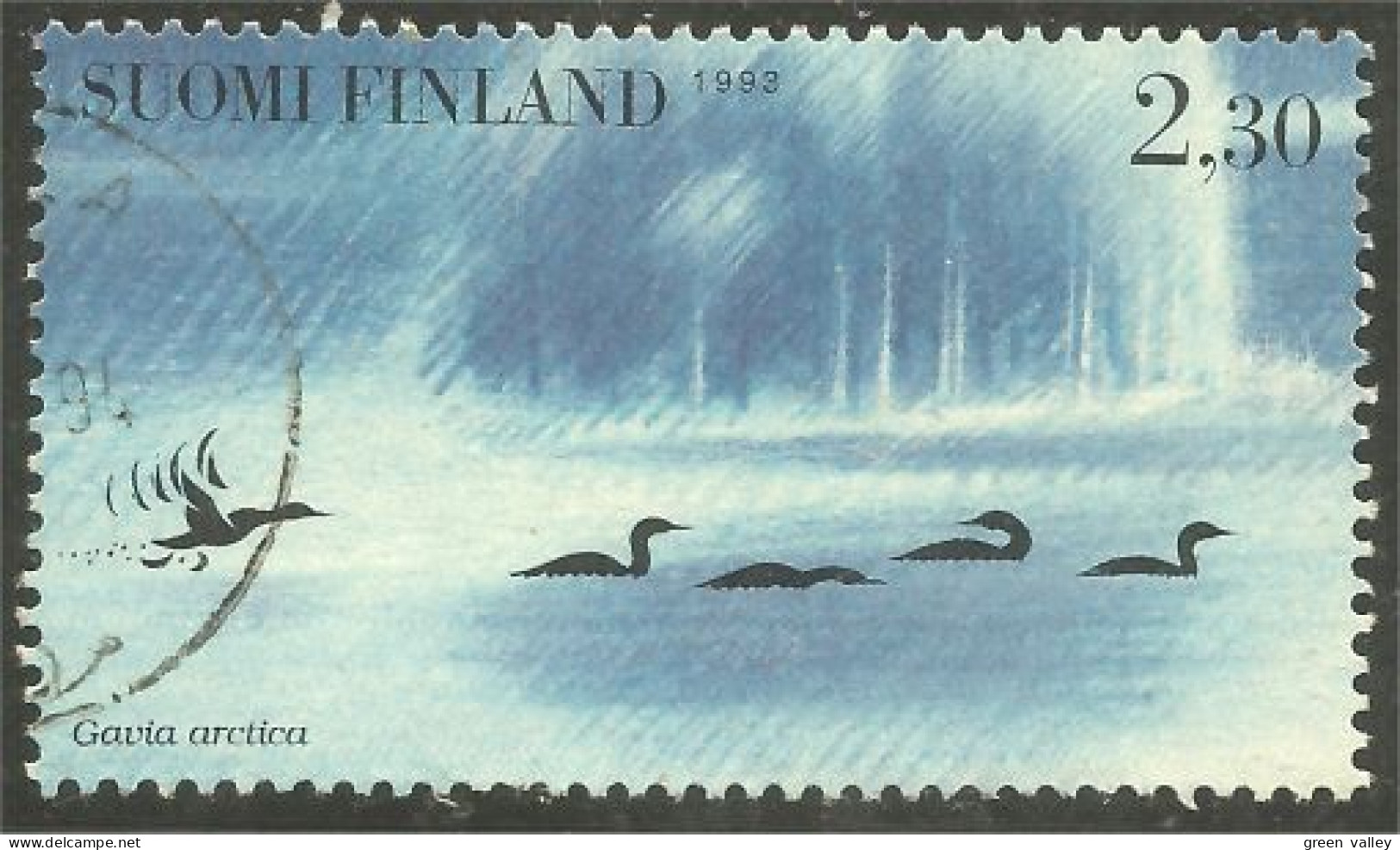 396 Finland 1993 Oiseau Bird Vogel Canard Duck Ente Anatra Pato Eend (FIN-183b) - Gebruikt