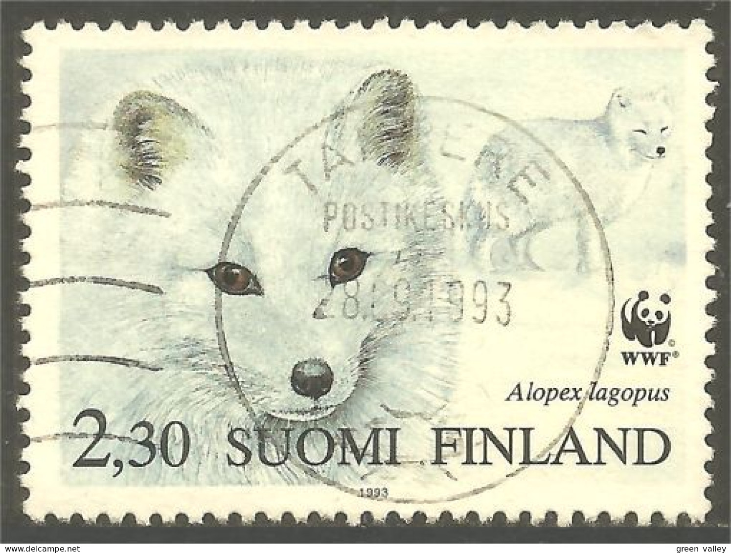 396 Finland 1993 TAMPERE Renard Fox Fuchs Vos Zorro Volpe Raposa (FIN-186a) - Gebraucht