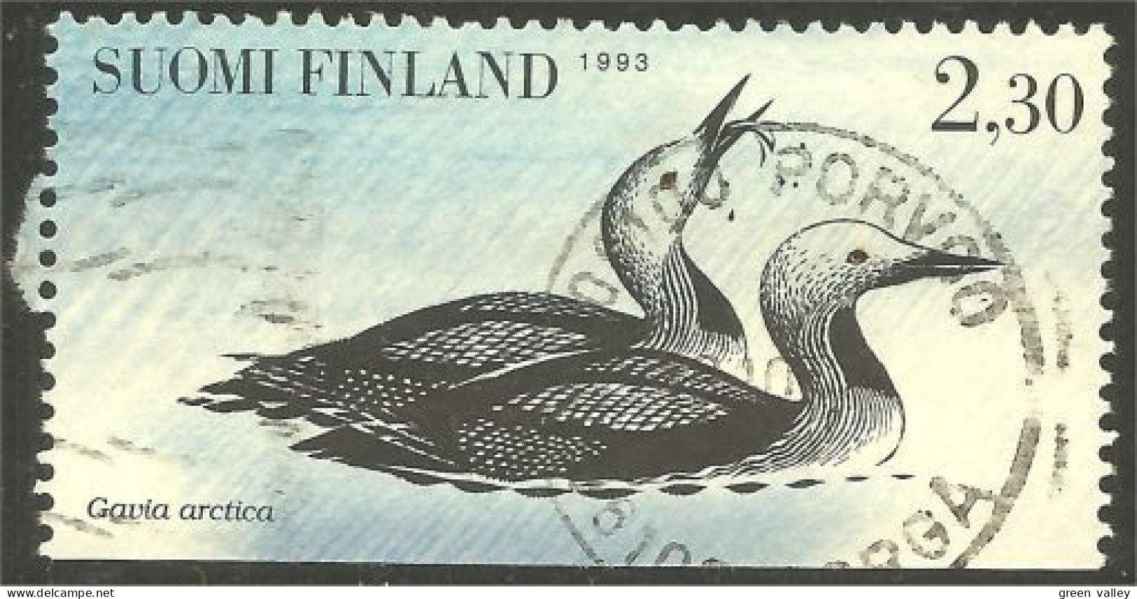 396 Finland 1993 Oiseau Bird PORVOO Canard Duck Ente Anatra Pato Eend (FIN-182a) - Gebraucht