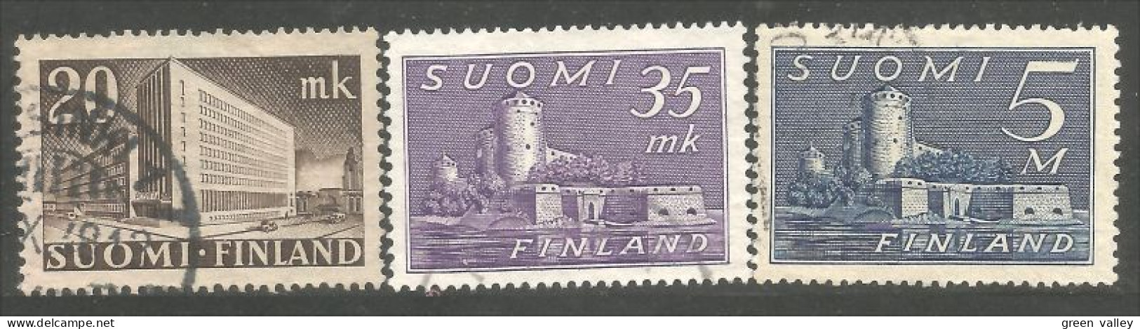 396 Finland 1945-49 Chateau De Savonlinna Castle Post Office (FIN-175) - Castillos