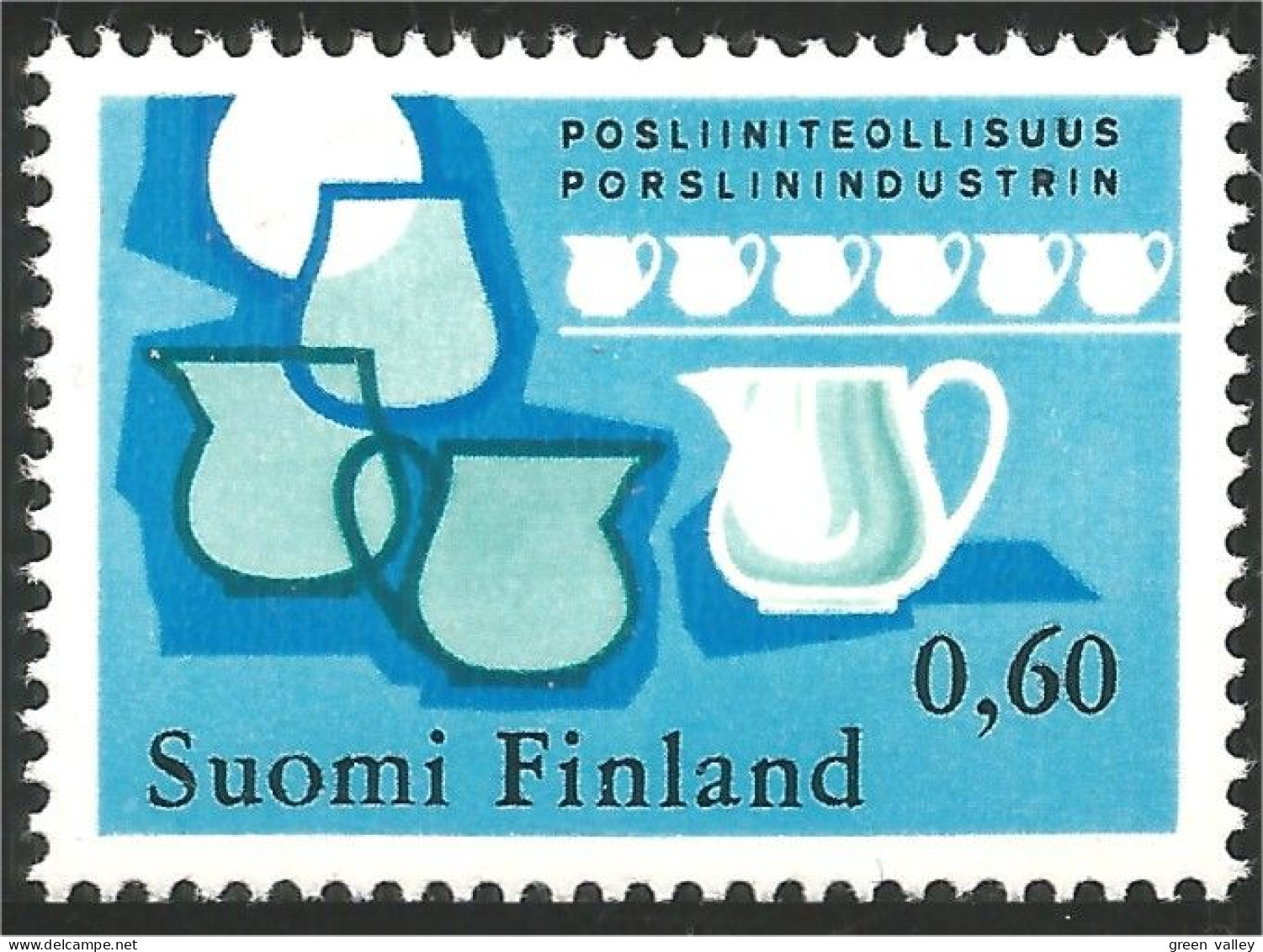 396 Finland Porcelain Jug Pichet En Procelaine (FIN-102) - Unused Stamps