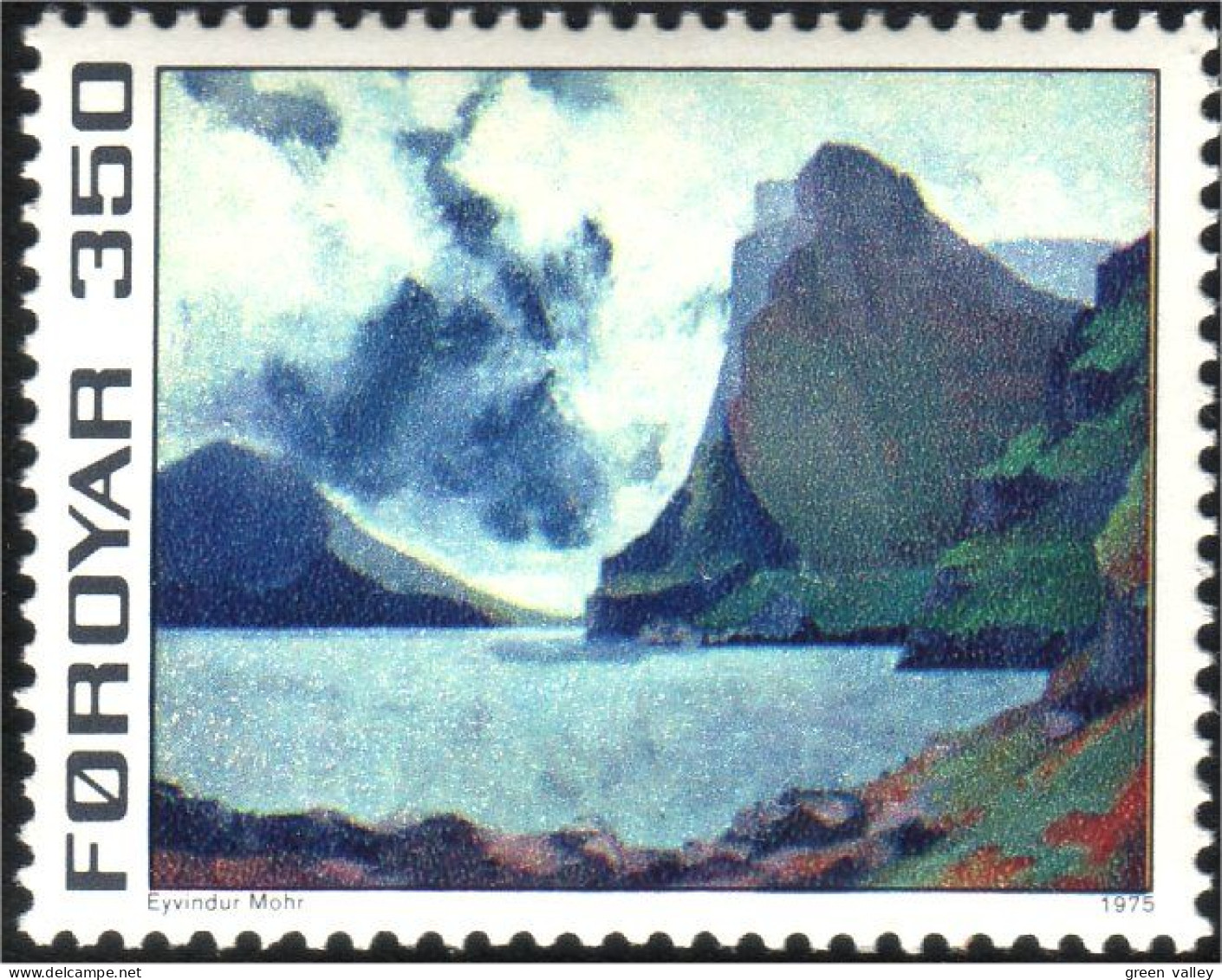 392 Faroe Mohr Tableau Painting MNH ** Neuf SC (FAR-10c) - Other & Unclassified