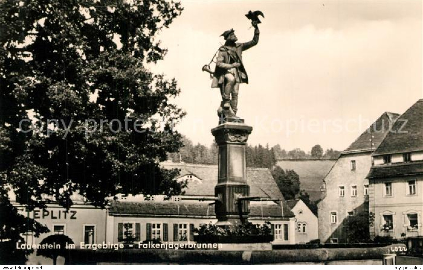 73273023 Lauenstein Erzgebirge Falkenjaegerbrunnen Lauenstein Erzgebirge - Geising