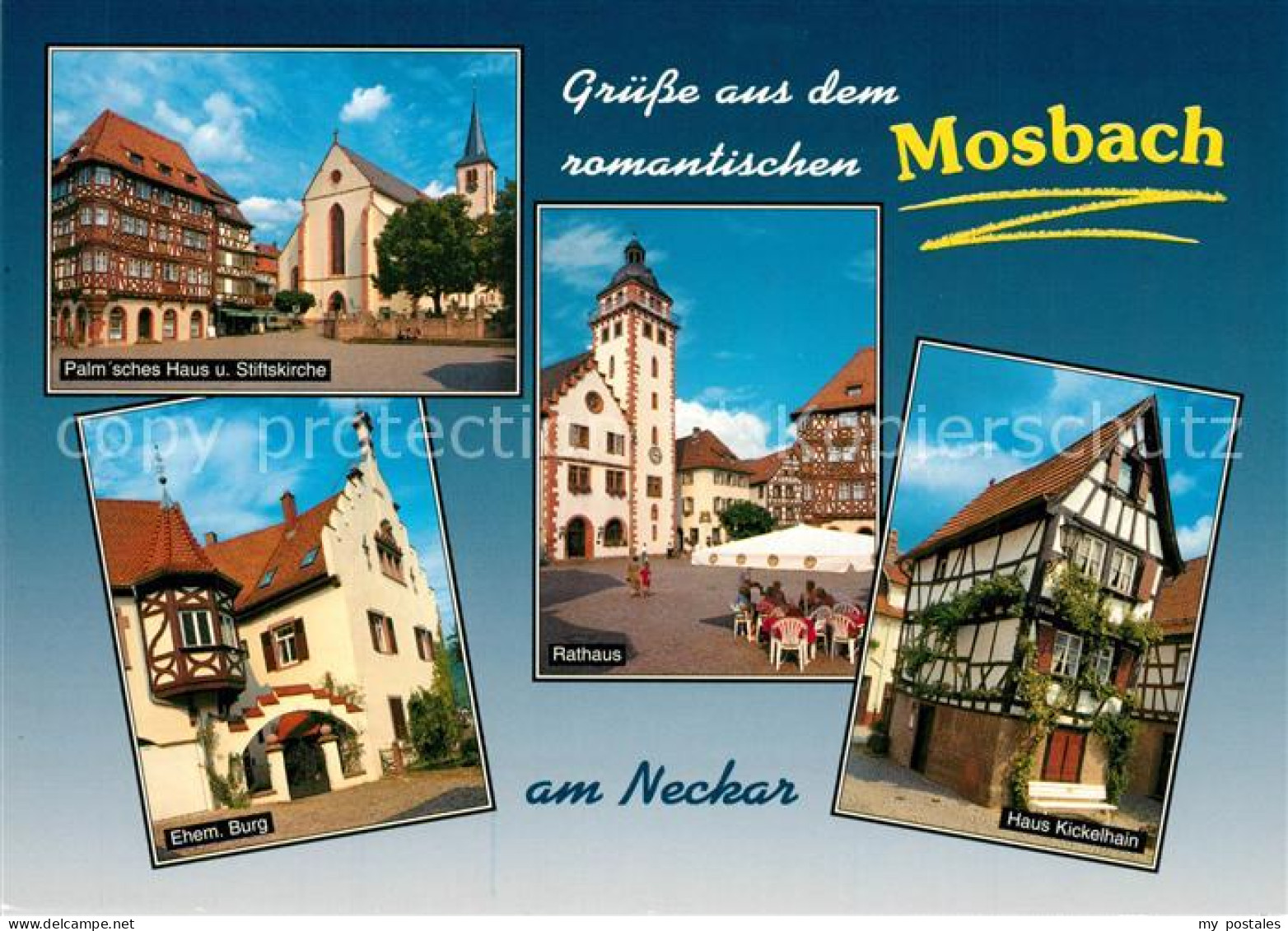 73272969 Mosbach Baden Palmsches Haus Stiftskirche Ehem Burg Rathaus Haus Kickel - Mosbach