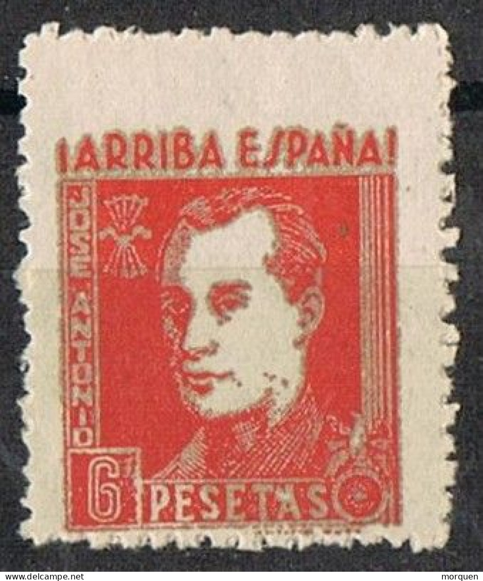 Sello Viñeta JOSE ANTONIO, Guerra Civil, Falange 6 Pts * - Spanish Civil War Labels