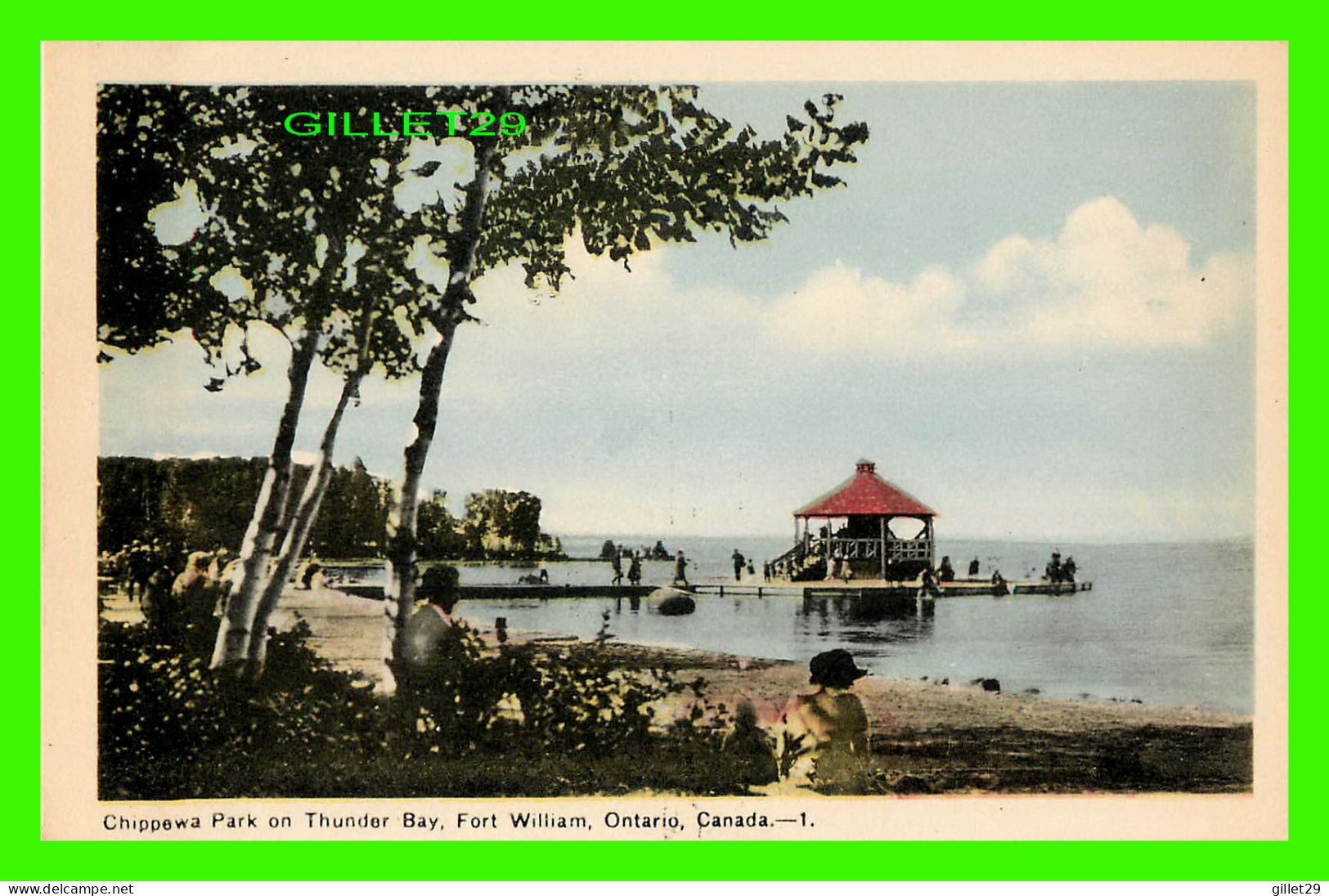 FORT WILLIAM, ONTARIO - CHIPPEWA PARK ON THUNDER BAY - ANIMATED PEOPLES - PECO - - Andere & Zonder Classificatie