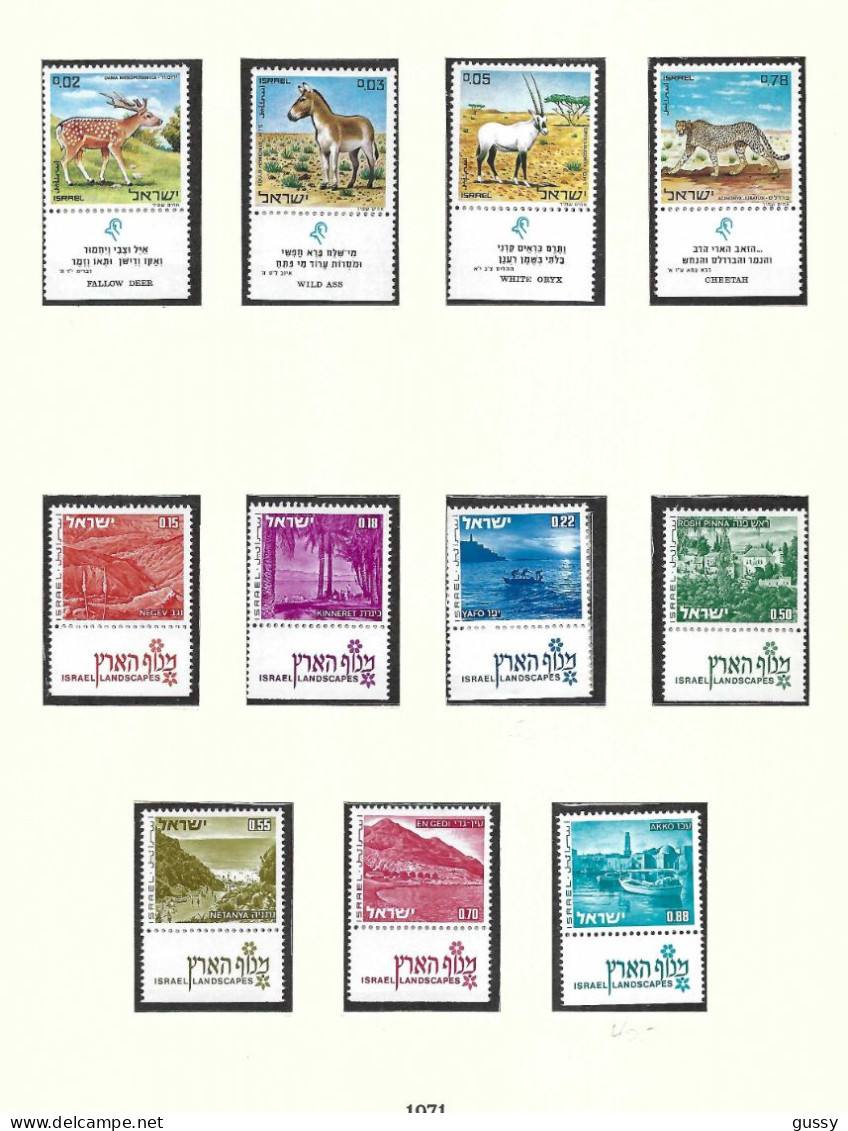 ISRAEL Ca.1970-71: Lot De Neufs** Avec Tabs - Unused Stamps (with Tabs)