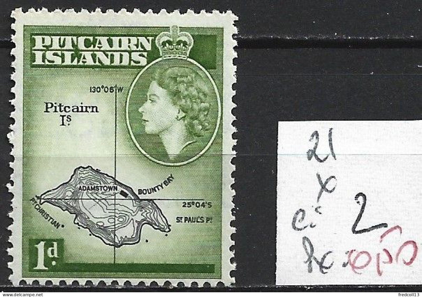 PITCAIRN 21 * Côte 2 € - Pitcairn