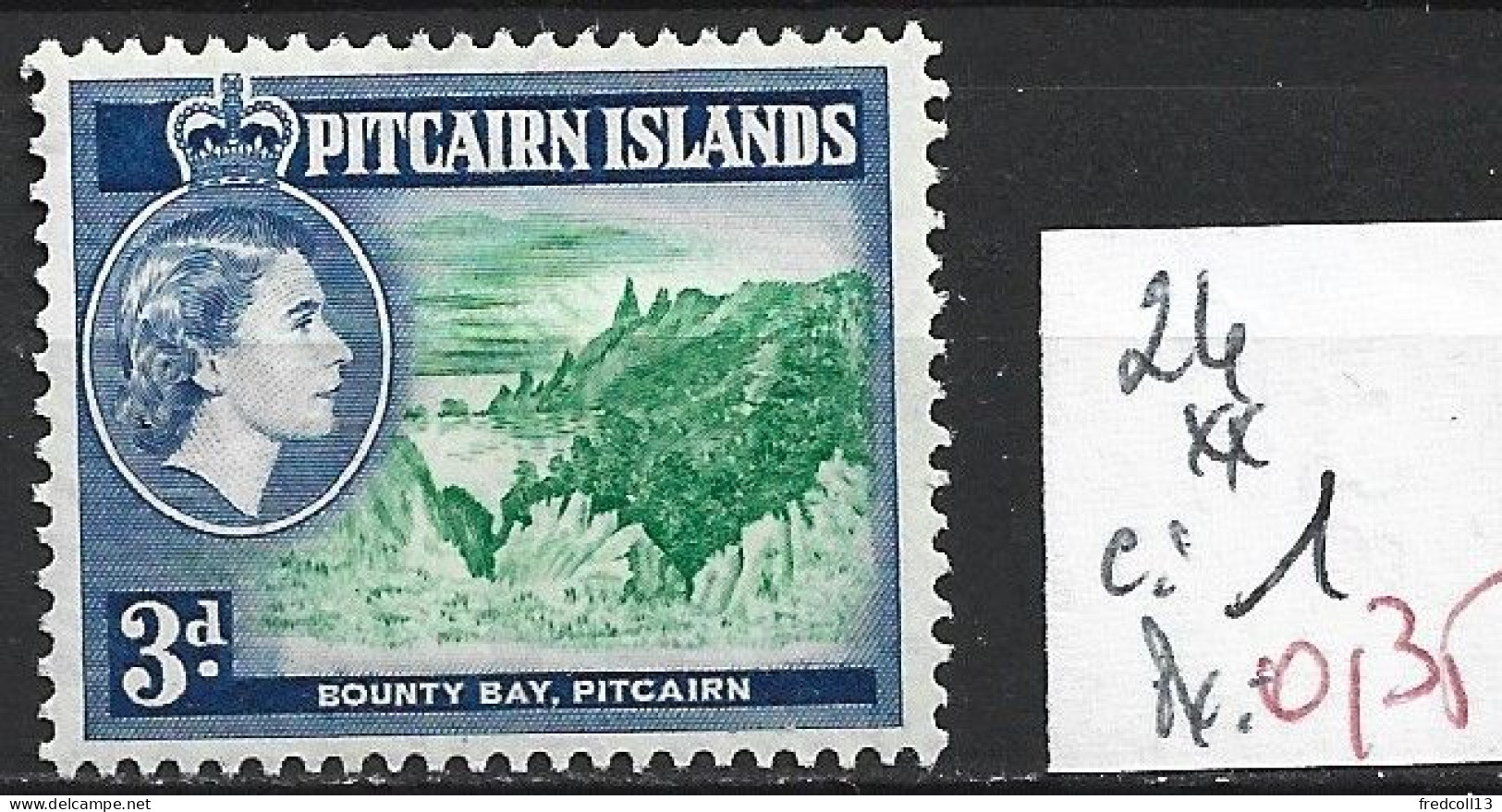 PITCAIRN 24 ** Côte 1 € - Pitcairn