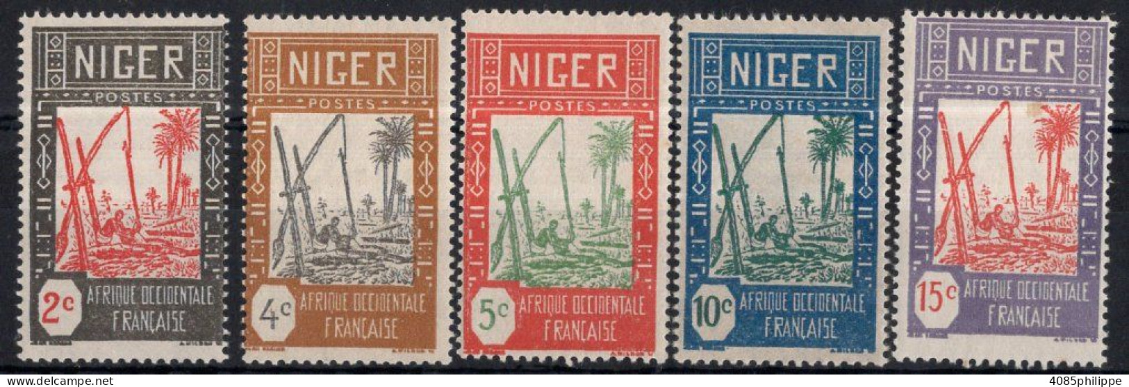 NIGER Timbres-poste N°30** à 34** Neufs Sans Charnières TB Cote : 3€00 - Unused Stamps
