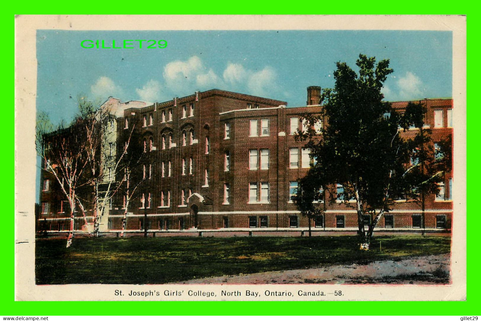 NORTH BAY, ONTARIO - ST JOSEPH'S GIRLS COLLEGE - TRAVEL IN 1997 - PECO - - Autres & Non Classés