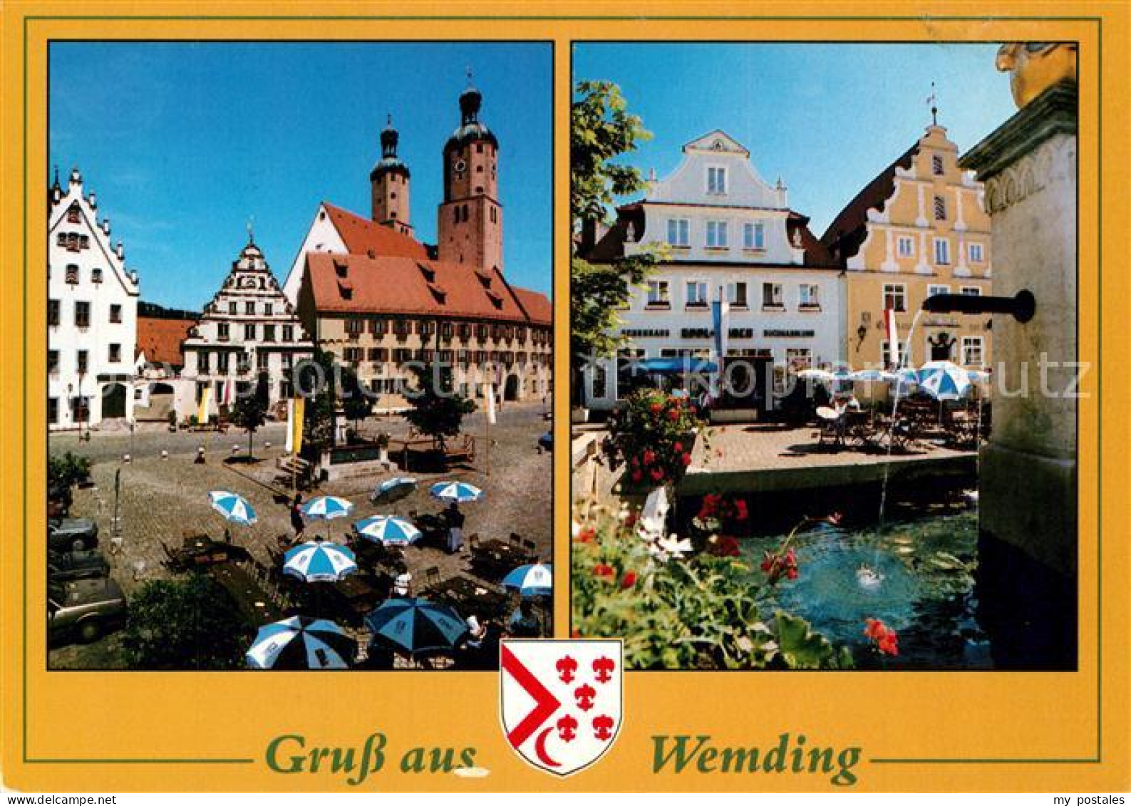 73271824 Wemding Kirche Marktplatz Brunnen Wemding - Wemding