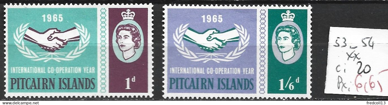 PITCAIRN 53-54 ** Côte 20 € - Pitcairn