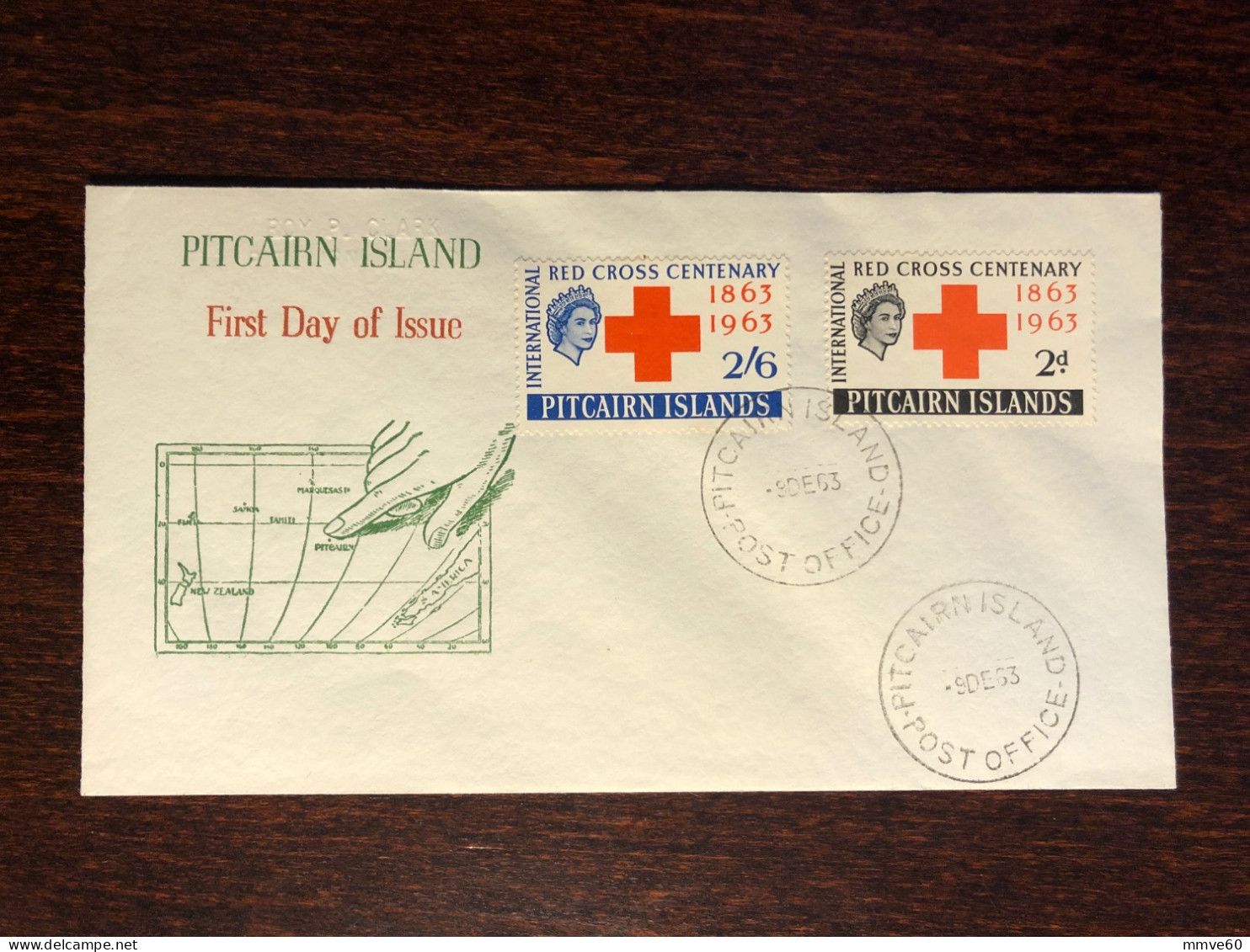 PITCAIRN  FDC COVER 1963 YEAR RED CROSS HEALTH MEDICINE STAMPS - Pitcairn