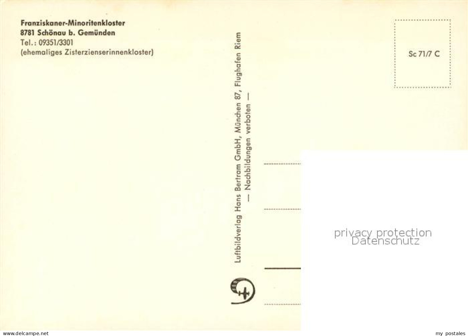 73271543 Schoenau Gemuenden Franziskaner Minoritenkloster Fliegeraufnahme Schoen - Gemuenden