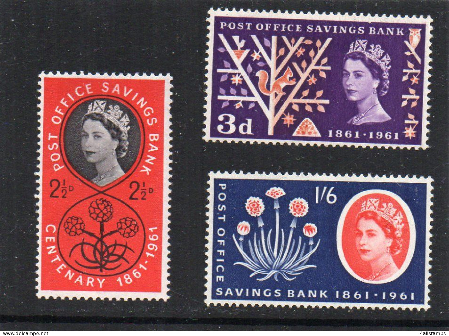 1961 Gr.Brittannië Yv N° 359/361  : ** : - MNH - NEUF - POSTFRISCH - POSTFRIS - Ungebraucht