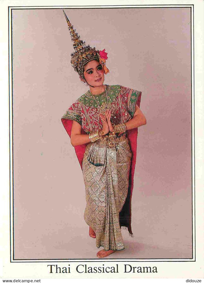 Thaïlande - Thai Classical Drama - Femme En Costume Traditionnel - CPM - Voir Scans Recto-Verso - Tailandia