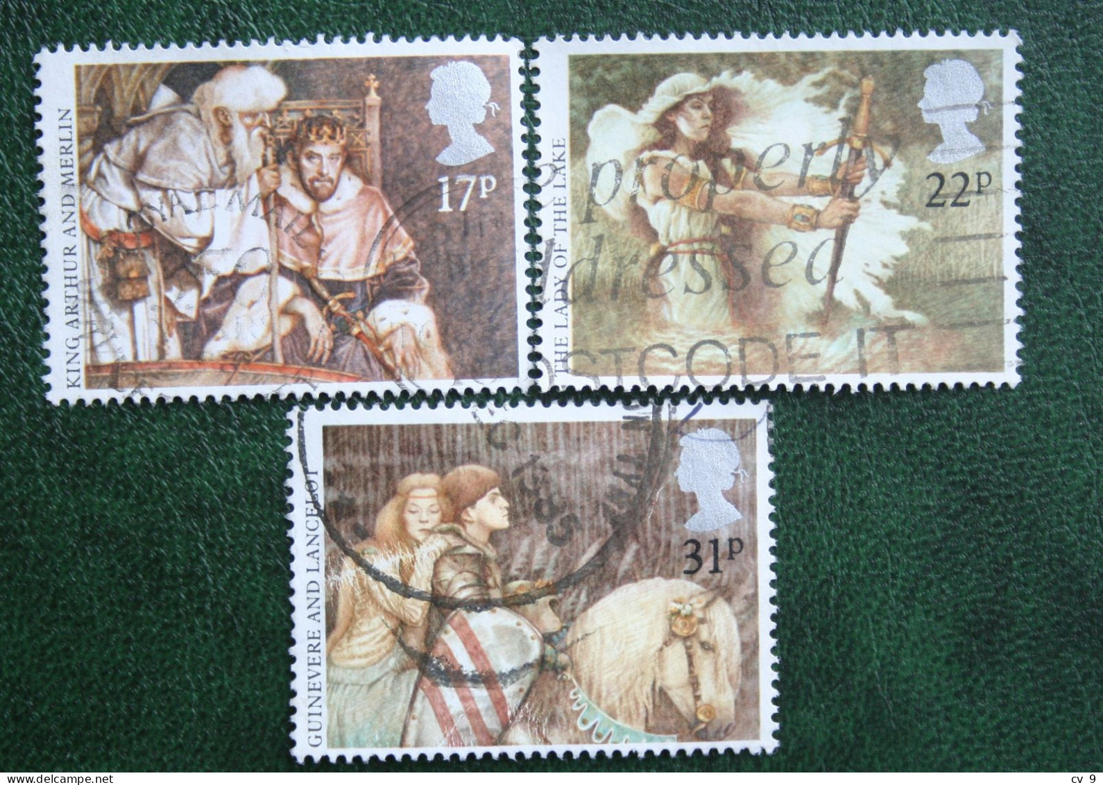 ARTHURIAN LEGENDS (Mi 1039-1041) 1985 Used Gebruikt Oblitere ENGLAND GRANDE-BRETAGNE GB GREAT BRITAIN - Used Stamps