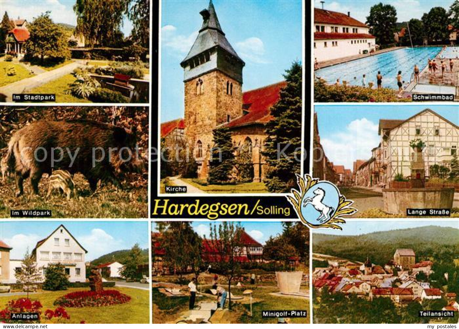 73271108 Hardegsen Stadtpark Kirche Schwimmbad Lange Str Wildpark Anlagen Minigo - Hardegsen