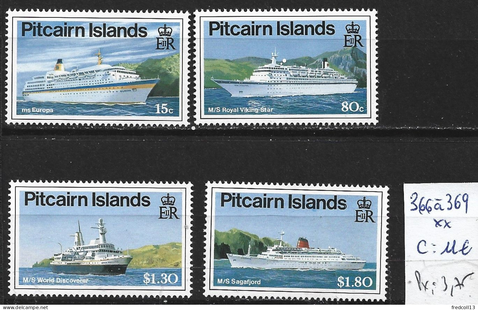 PITCAIRN 366 à 69 ** Côte 11 € - Pitcairninsel