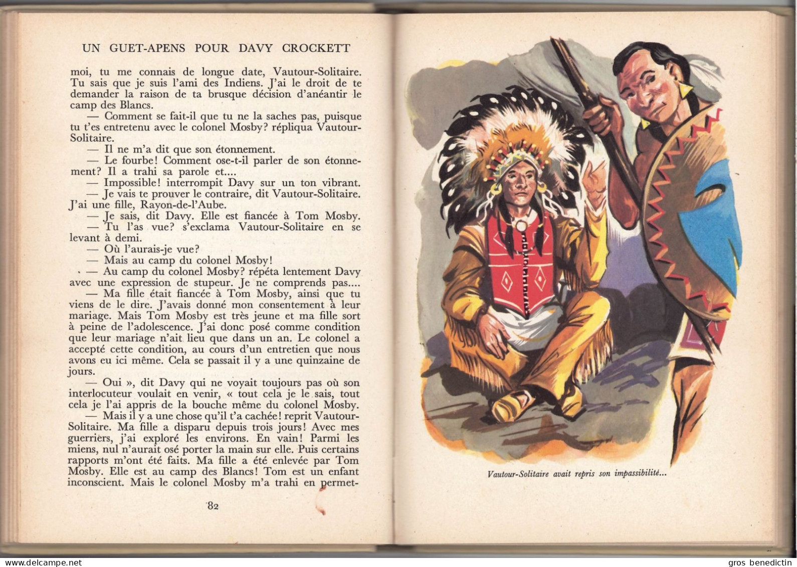 Hachette - Idéal Bibliothèque  -  Jean Muray - "Un Guet-apens Pour Davy Crockett" - 1960 - #Ben&IB - Ideal Bibliotheque