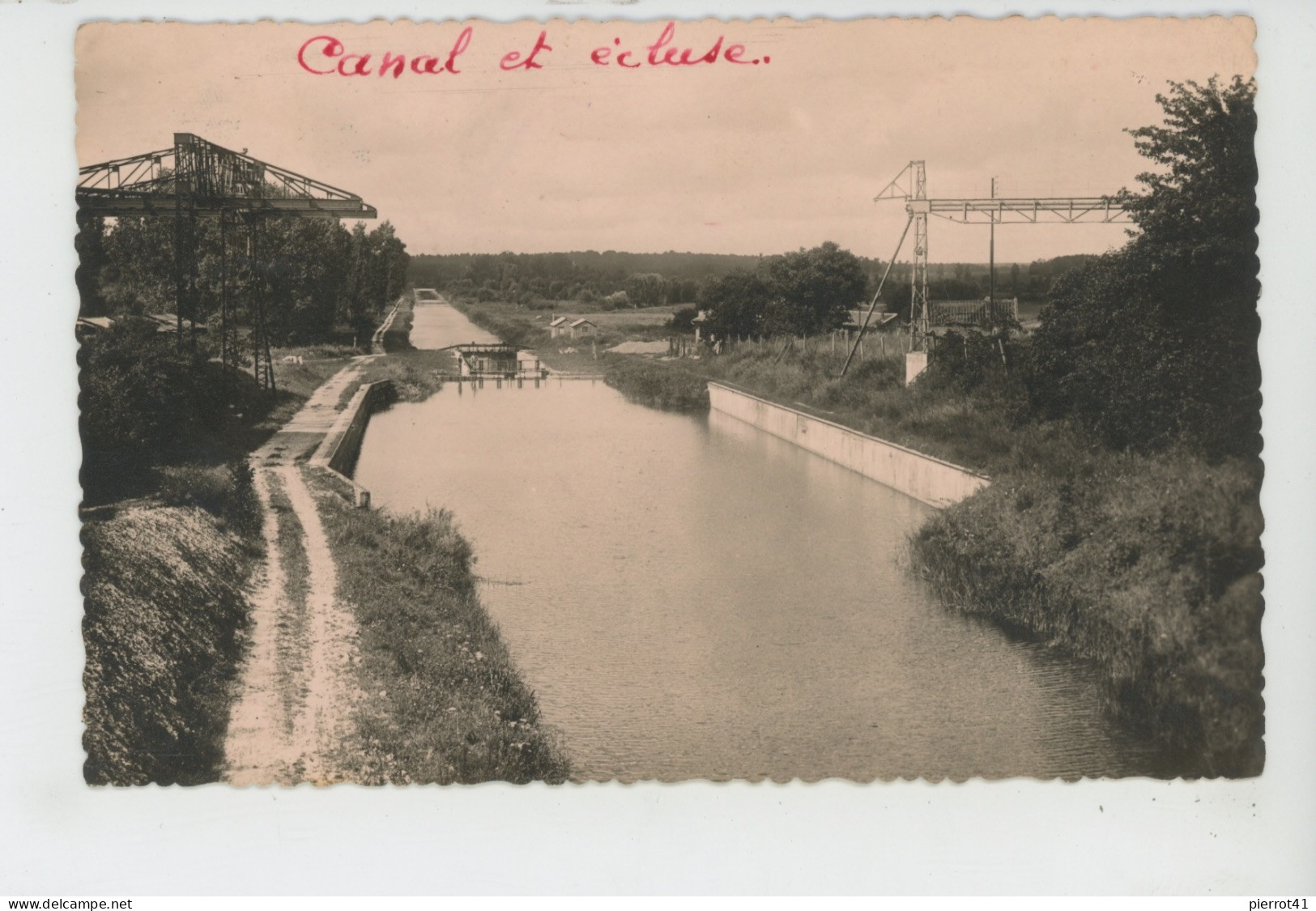 BRAY SUR SOMME (environs) - Le Canal Et L'Ecluse à FROISSY (1948) - Bray Sur Somme