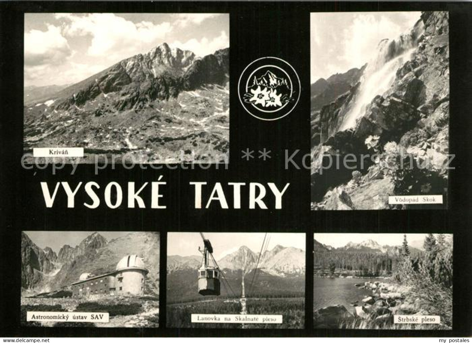 73270406 Vysoke Tatry Fliegeraufnahme Krivan Strbske-Pleso Astonomicky Ustav SAV - Slovaquie