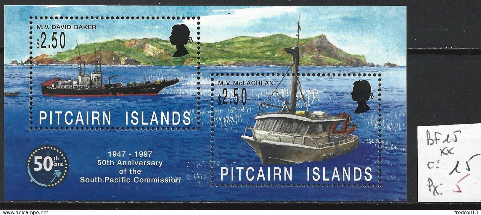 PITCAIRN BF 15 ** Côte 15 € - Pitcairn Islands