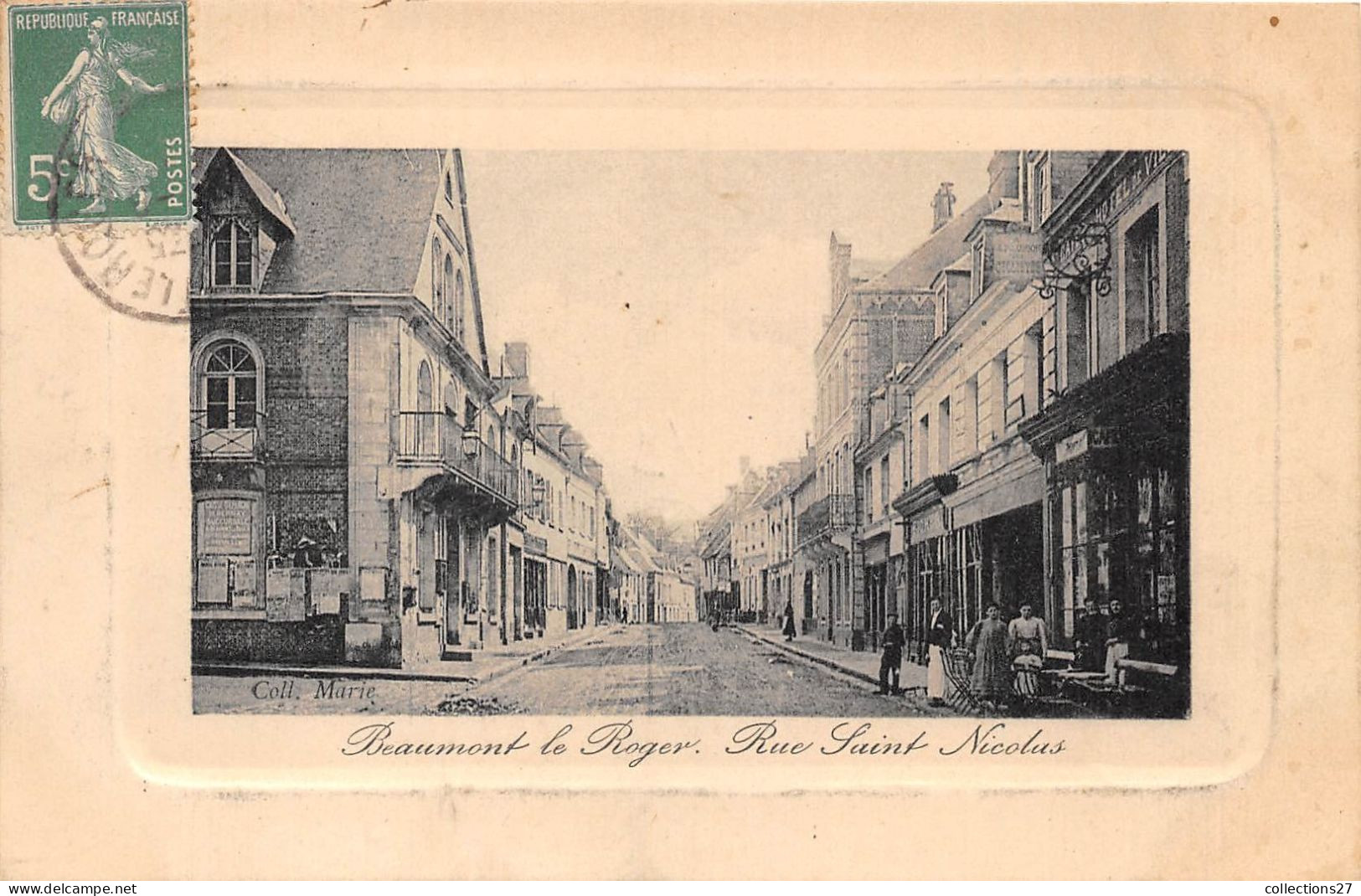 27-BEAUMONT-LE-ROGER- RUE SAINT NICOLAS - Beaumont-le-Roger