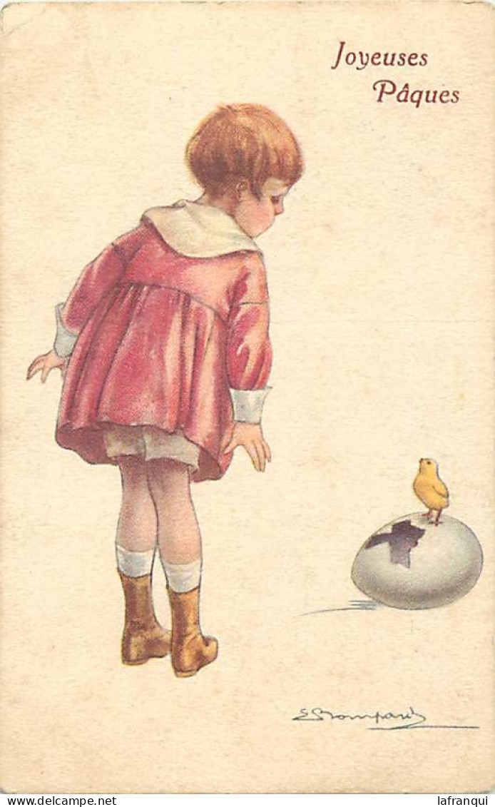 Themes Div-ref VV343- Illustrateurs - Illustrateur  S Bompard - Joyeuses Paques - L Oeuf De Paques - - Bompard, S.