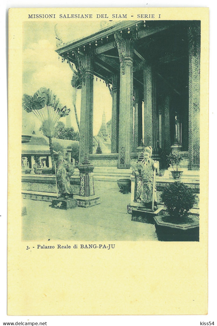 TH 20 - 21489 BANG-PA-JU, Royal Palace, Thailand - Old Postcard - Unused - Tailandia