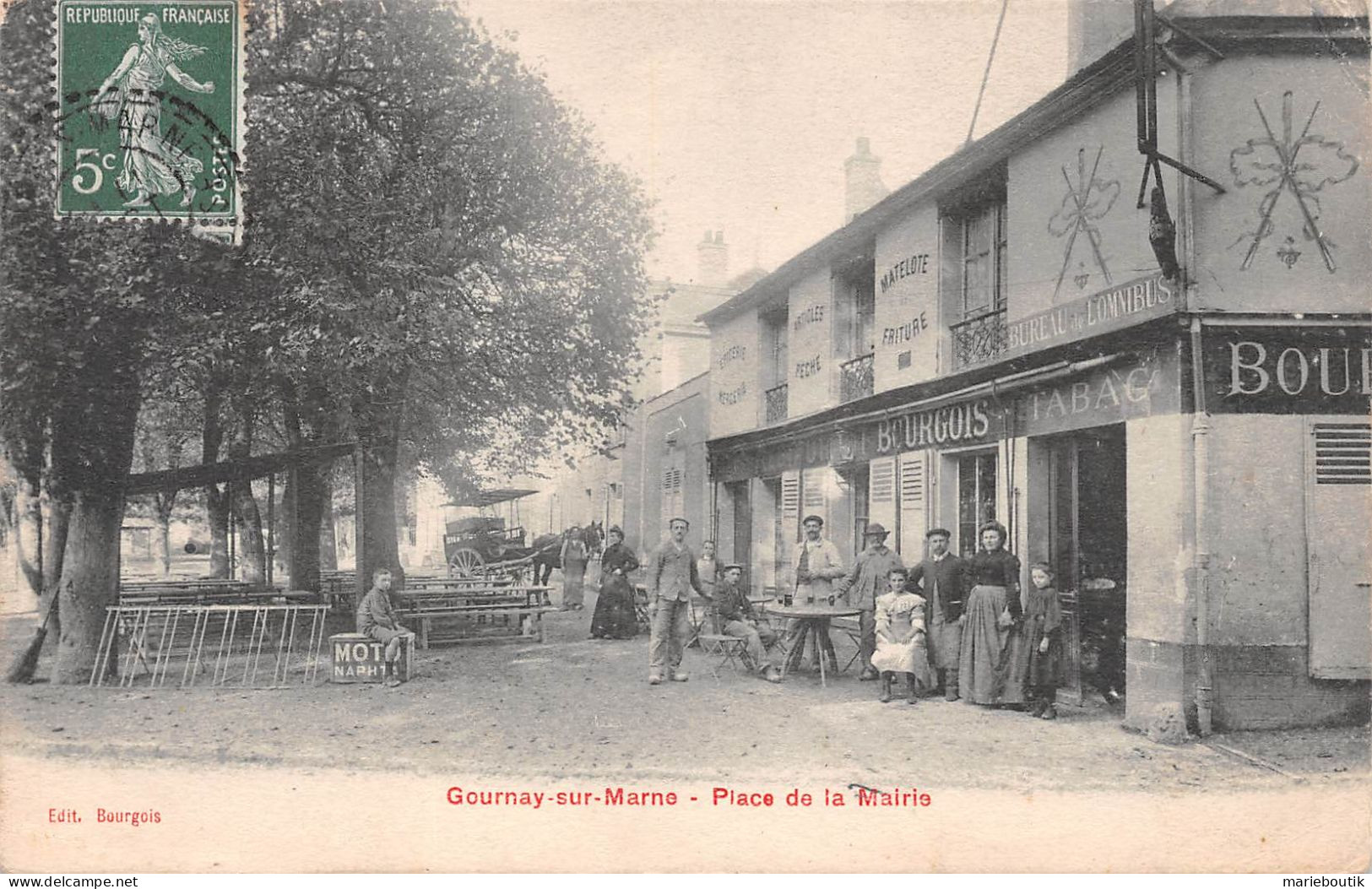 Gournay Sur Marne – Café Bourgois – Place De La Mairie (1) - Gournay Sur Marne