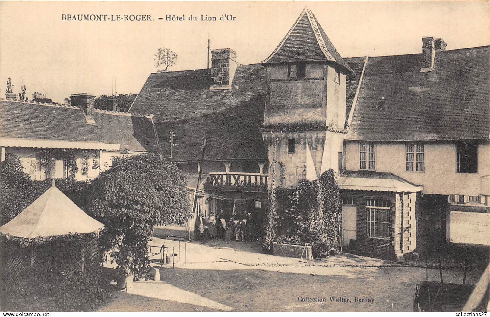 27-BEAUMONT-LE-ROGER- L'HÔTEL DU LION D'OR - Beaumont-le-Roger
