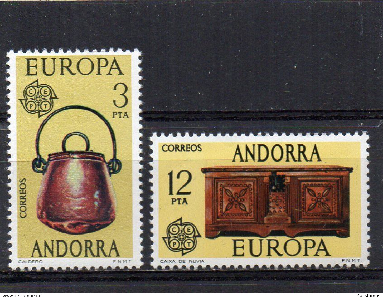 1976 Andorra MI N° 101/102 ** : - MNH - NEUF - POSTFRISCH - POSTFRIS - 1976