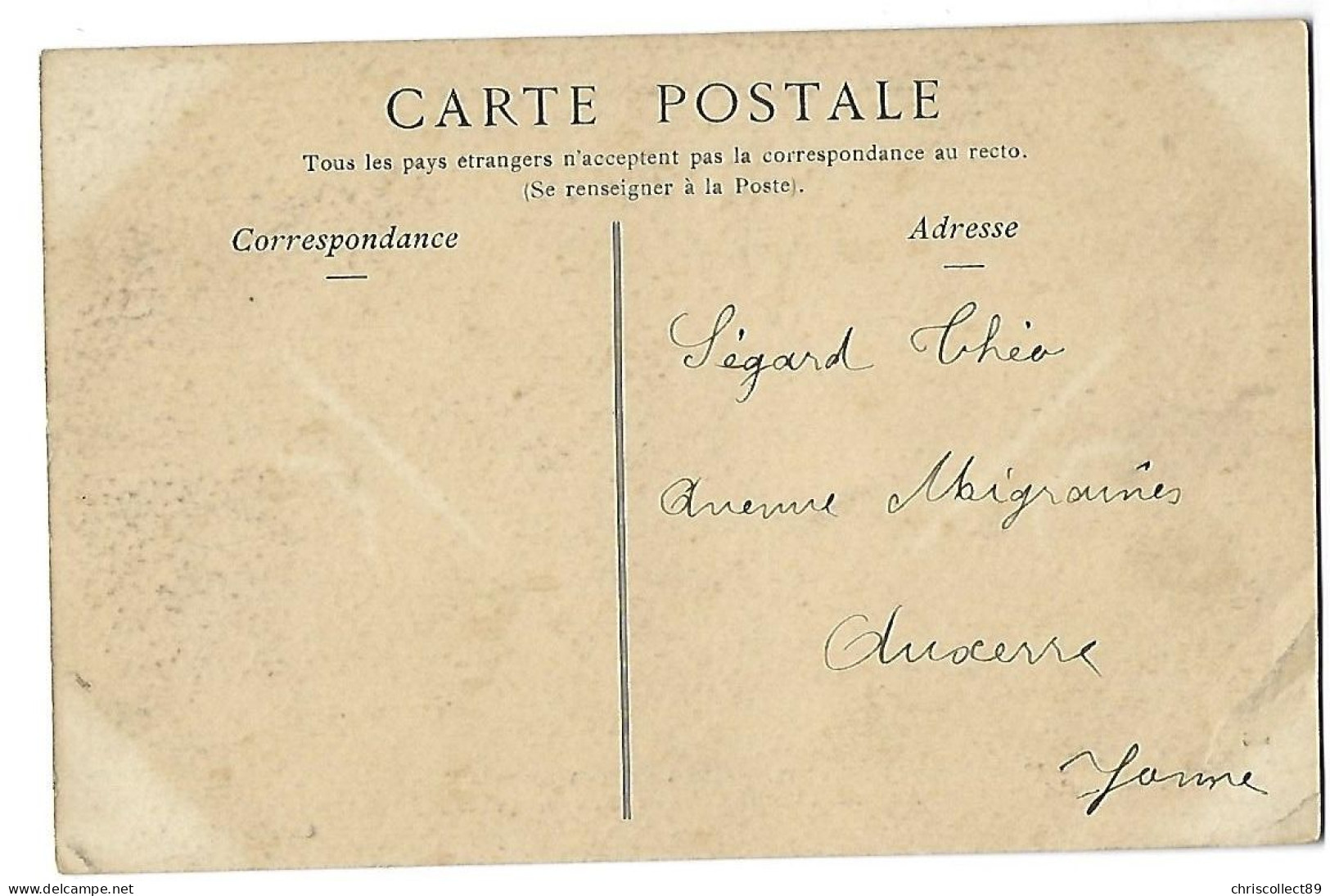 Carte Postale  Les Sports - Nos Motocyclistes Auguste Fossier Sur Sa Moto De Course - Motorradsport