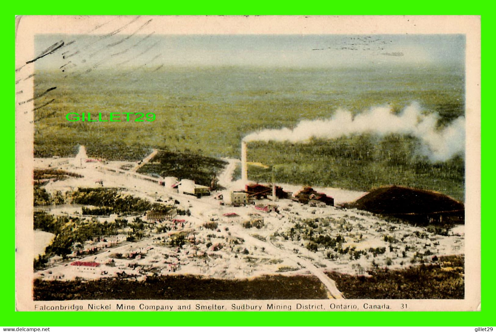 SUDBURY, ONTARIO - FALCONBRIDGE NICKEL MINE COMPANY AND SMELTER - TRAVEL IN 1950 - PECO - - Otros & Sin Clasificación