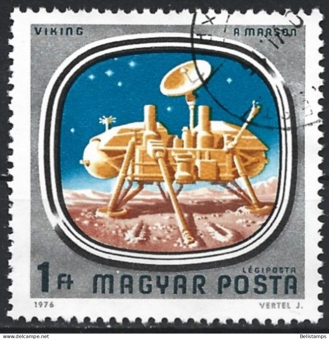 Hungary 1976. Scott #C368 (U) US-URSS Space Missions, Vicking On Mars - Gebraucht