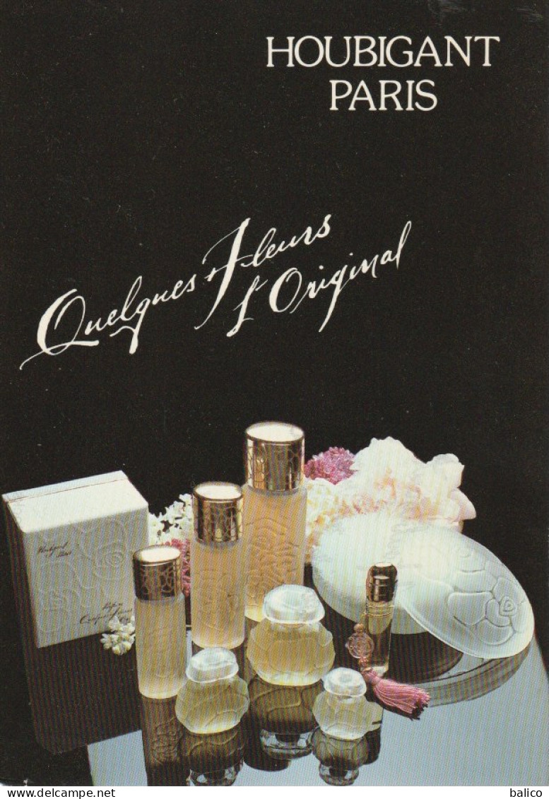 Carte Parfum - HOUBIGANT - Quelques Fleurs - Modern (from 1961)