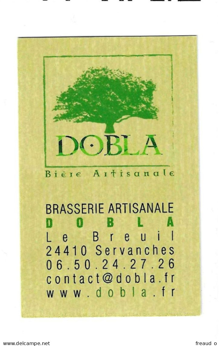 Carte De Visite DOBLA Bière Artisanale - 24410 Servanches - - Other & Unclassified