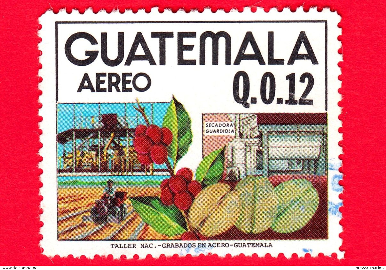 GUATEMALA - Usato - 1984 - Produzione Ed Esportazione Caffè Nazionale - Macchinari -  0.12 - Guatemala