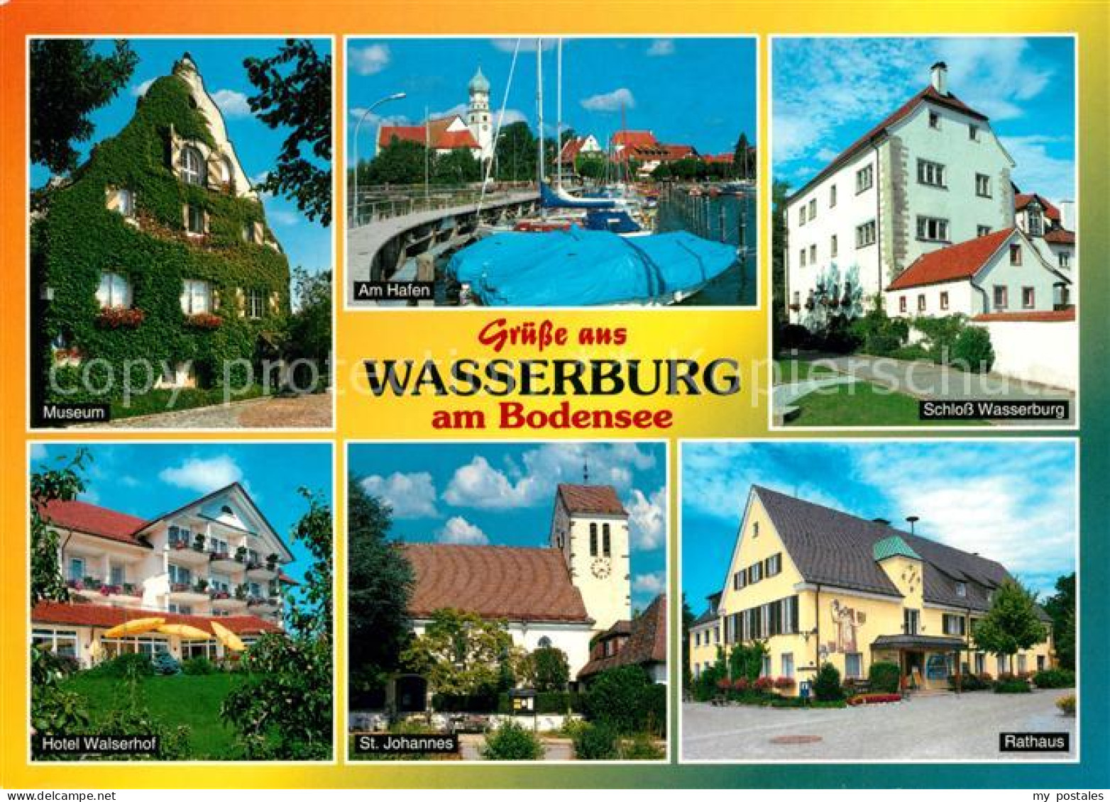73266325 Wasserburg Bodensee Museum Hafen Schloss Rathaus Hotel-Waisenhof Wasser - Wasserburg A. Bodensee