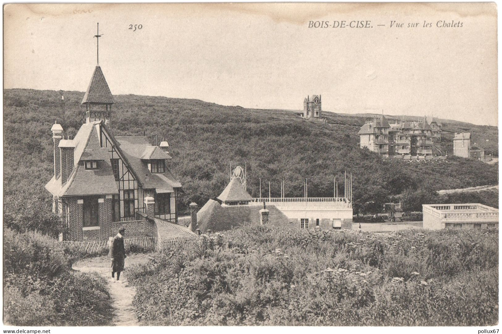 CPA DE BOIS-DE-CISE  (SOMME)  VUE SUR LES CHALETS - Bois-de-Cise