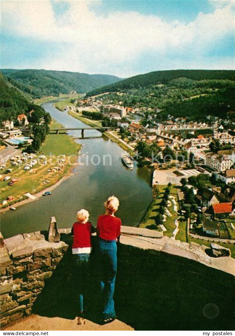 73265999 Bad Karlshafen Panorama Wesertal Blick Vom Hugenottenturm Bad Karlshafe - Bad Karlshafen