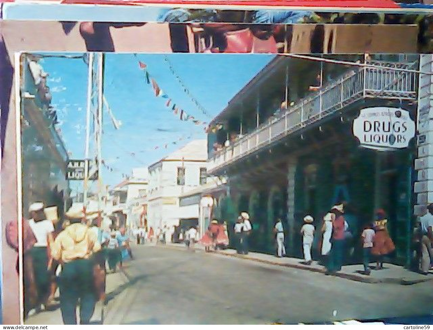 Virgin Islands, US St Thomas Street Scene Charlotte DRUGS LIQUORS  V1964  JU5057 - Jungferninseln, Amerik.