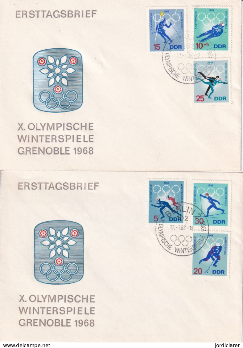 FDC 1968 OLYPIC GRENOBLE - 1950-1970