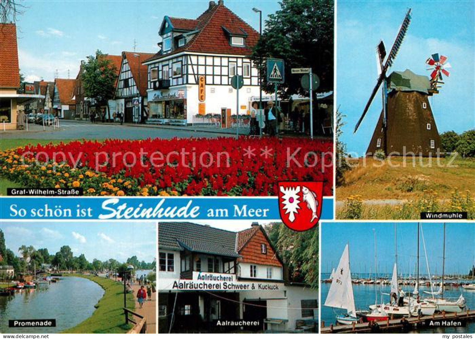 73265243 Steinhude Windmuehle Hafen Graf-Wilhelm-Strasse Aalraeucherei Steinhude - Steinhude