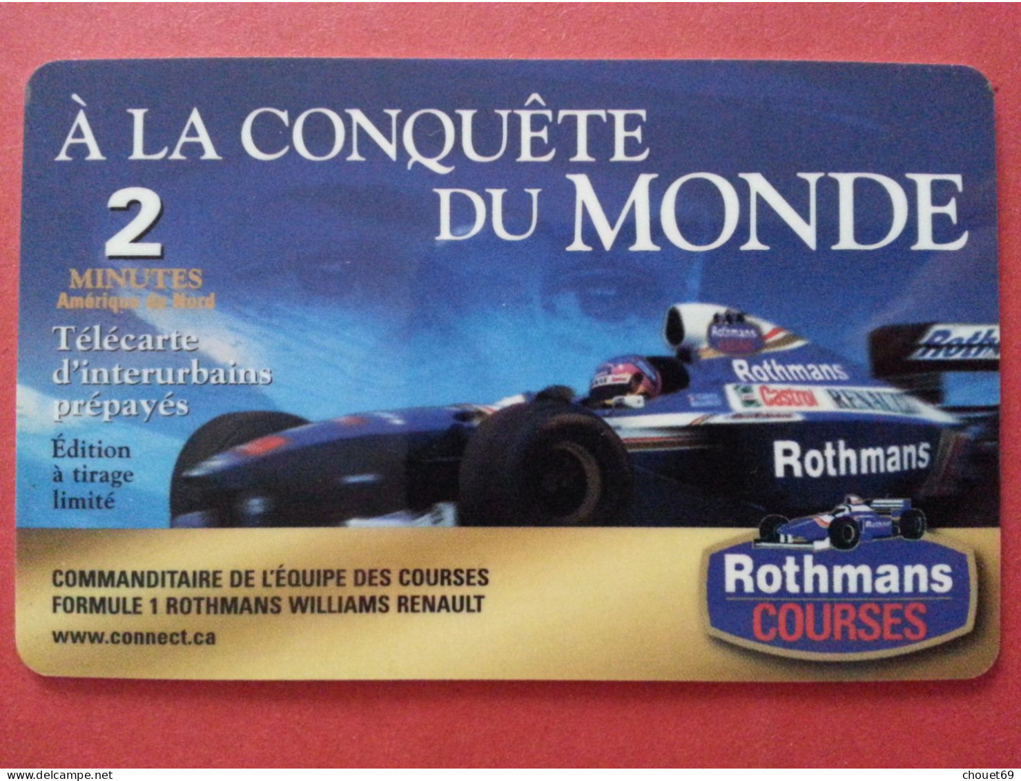 Grand Prix Formule 1 Rothmans Williams Renault F1 Canada Telecom Network CTN No N° (BF1217 - Autos